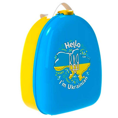 Детячий рюкзак ТехноК 27 см пластиковий 8379_Blue-Yellow