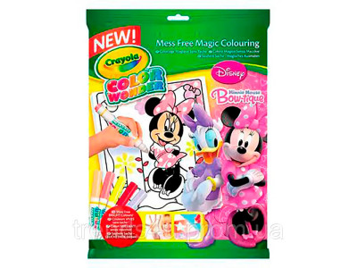 Книга-розмальовка з фломастерами Crayola серії Color Wonder Мінні 75-1922