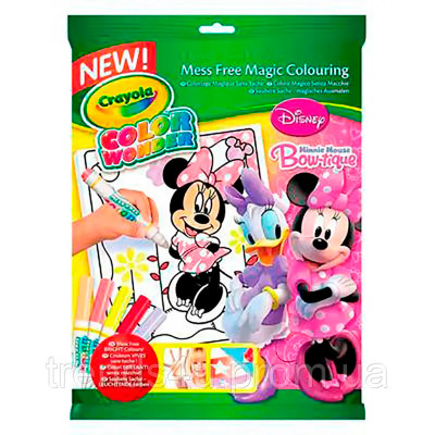 Книга-розмальовка з фломастерами Crayola серії Color Wonder Мінні 75-1922 Книга-розмальовка з фломастерами Crayola серії Color Wonder Мінні 75-1922