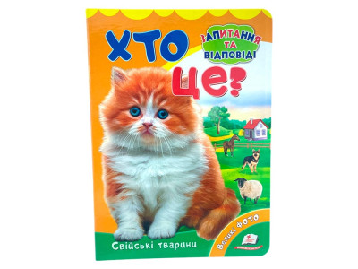 Дитяча книга 9789669133472_Cat Хто це? Свійські