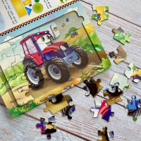 Книги-пазли Пегас Вчимося граючи 6 пазлів 669501_Тачки
