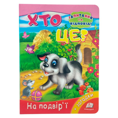 Дитяча книга 9789669133472_Хто це? На подвірї