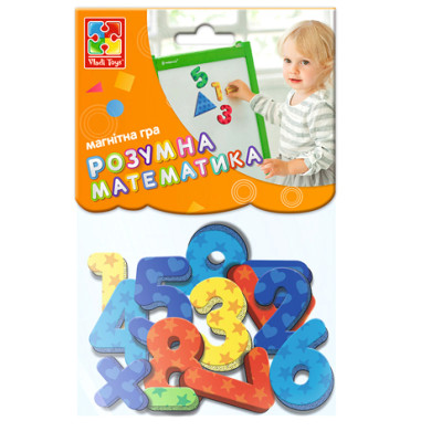 Розвиваюча гра Vladi Toys "Цифри та геомтричні фігури" на магнітах VT5900-01
