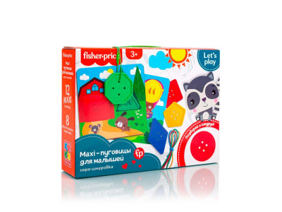 Гра-шнурівка Vladi Toys Fisher-Price Maxi-ґудзики розвиваюча VT2905-22