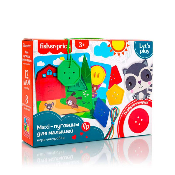 Гра-шнурівка Vladi Toys Fisher-Price Maxi-ґудзики розвиваюча VT2905-22 Гра-шнурівка Vladi Toys Fisher-Price Maxi-ґудзики розвиваюча VT2905-22