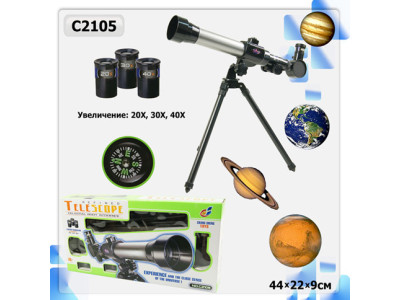 Іграшка телескоп C2105 (1083840) (24шт/2) у коробці 43*8*22 см довжина тел C2105