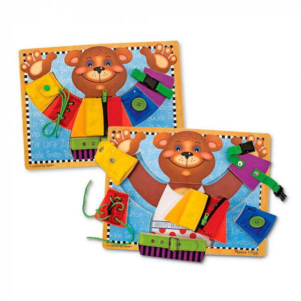 Головоломка MELISSA&DOUG дерев'яна Дошка-застібка 13784 Головоломка MELISSA&DOUG дерев'яна Дошка-застібка 13784