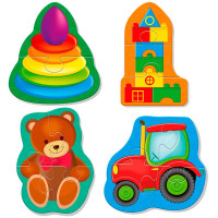 Гра розвиваюча Vladi Toys мякі бейбі пазли Малюк зможе "Іграшки" (укр) VT1106-94