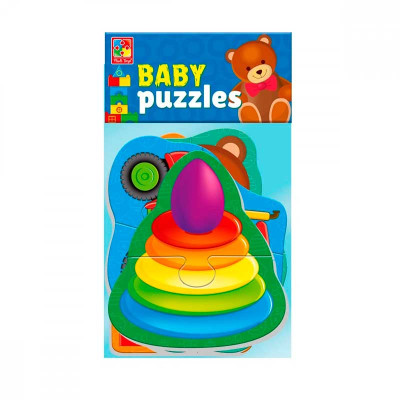 Гра розвиваюча Vladi Toys мякі бейбі пазли Малюк зможе "Іграшки" (укр) VT1106-94