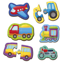 Розвиваюча гра Vladi Toys "Транспорт" магнітні пазли VT1733-02