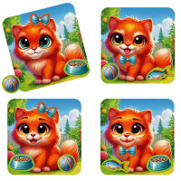 Розвиваюча гра Vladi Toys "Емоції Кошеняти" магнітна VT3220-05