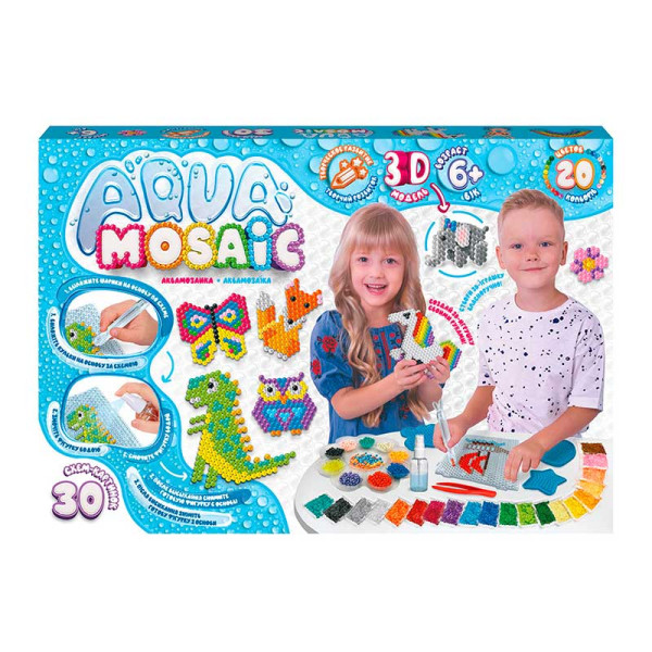 Водна мозаїка DankoToys "Aqua Mosaic" великий набір AM-01-01