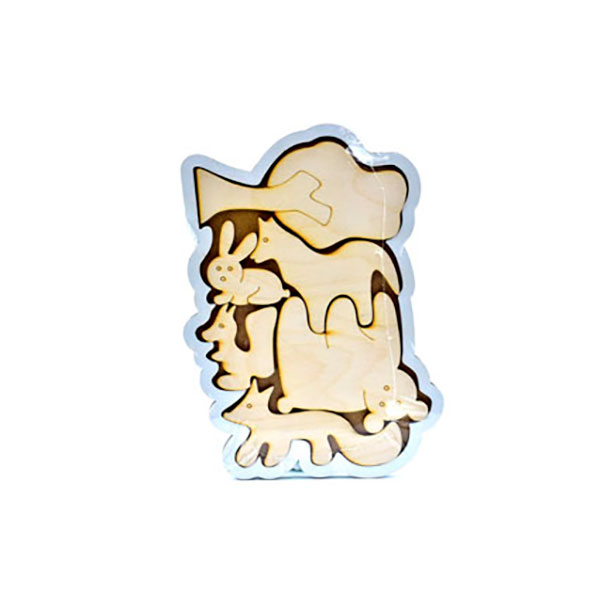 Головоломка Звірі дерев'янки Ф4 Головоломка Звірі дерев'янки Ф4