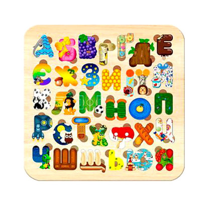 Абетка англійської мови дерев'яна 172093