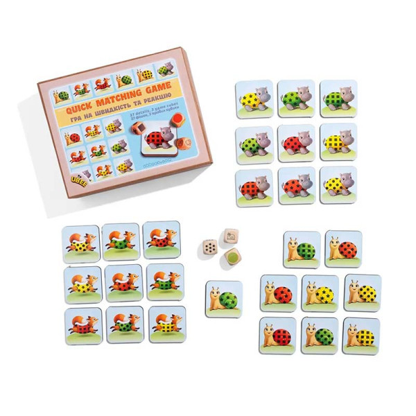 Гра з кубіками UBEE "Схопи першим" деревяна ПСД243