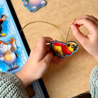 Сортер-вкладиш великий UBEE "Новорічний -1" з дерева ПСФ015 Сортер-вкладиш великий UBEE "Новорічний -1" з дерева ПСФ015