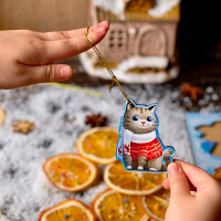 Сортер-вкладиш великий UBEE "Новорічний -1" з дерева ПСФ015 Сортер-вкладиш великий UBEE "Новорічний -1" з дерева ПСФ015