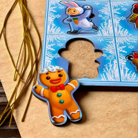 Сортер-вкладиш великий UBEE "Новорічний -1" з дерева ПСФ015 Сортер-вкладиш великий UBEE "Новорічний -1" з дерева ПСФ015