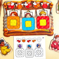 Пазл-вкладиш UBEE Малюки у ліжечку з дерева ПСД303 Пазл-вкладиш UBEE Малюки у ліжечку з дерева ПСД303