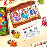 Пазл-вкладиш UBEE Малюки у ліжечку з дерева ПСД303 Пазл-вкладиш UBEE Малюки у ліжечку з дерева ПСД303