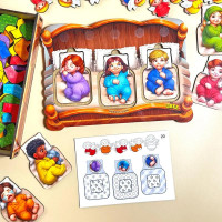 Пазл-вкладиш UBEE Малюки у ліжечку з дерева ПСД303 Пазл-вкладиш UBEE Малюки у ліжечку з дерева ПСД303