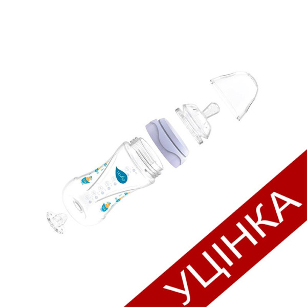 Пляшка для годування Nuvita Mimic Антиколікова рожева 330 мл 3м+ NV6050Pink_УЦІНКА