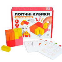 Гра дерев'яна "Логічні кубики" частини та ціле 900460