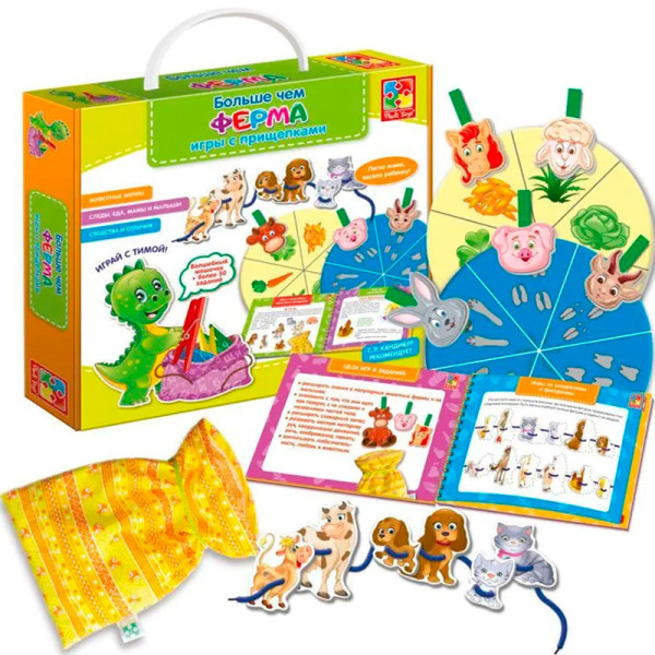Більше ніж Ферма Ігри з прищіпками рус VT2801-12 Більше ніж Ферма Ігри з прищіпками рус VT2801-12