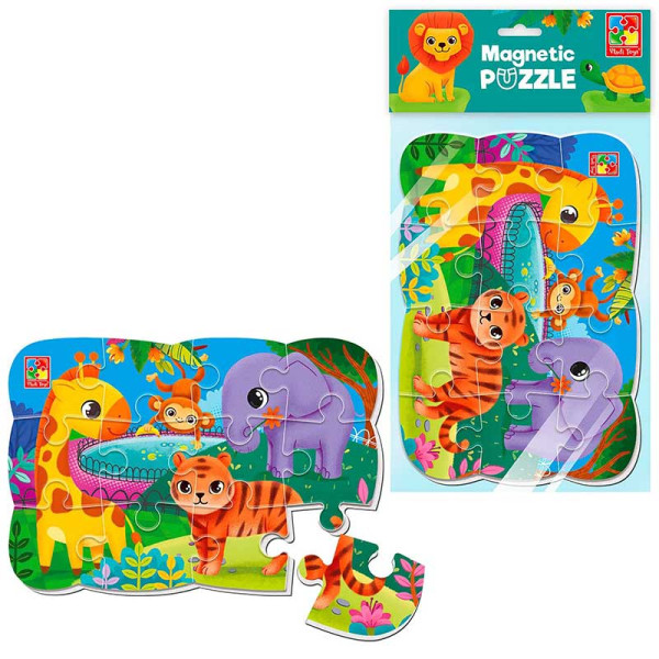 М'які пазли Vladi Toys А5 Малюк зможе "Зоопарк" магнітні VT3205-90