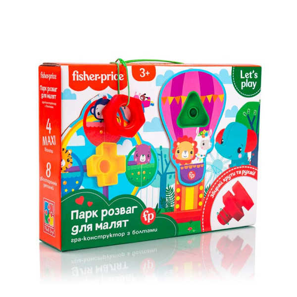 Гра-конструктор Vladi Toys "Fisher Price. Парк розваг для найменших" з болт VT2905-21