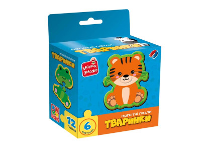 Розвиваюча гра Vladi Toys "Тваринки" магнітні пазли VT1733-04 Розвиваюча гра Vladi Toys "Тваринки" магнітні пазли VT1733-04