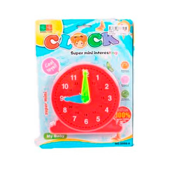 Ігровий годинник вивчення часу для дітей 8998-A_Red Ігровий годинник вивчення часу для дітей 8998-A_Red