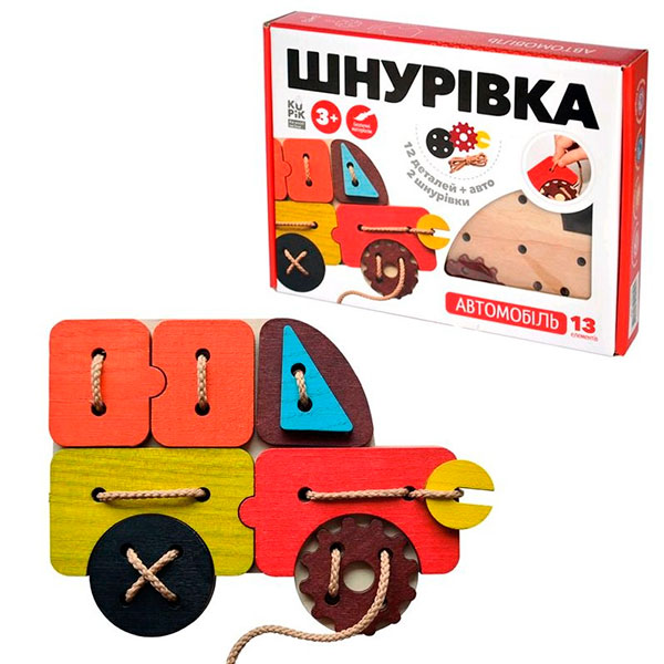 Гра-шнурівка "Автомобіль" 13 ел. 900125