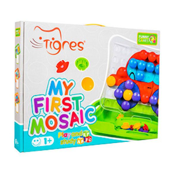 Мозаїка Розвиваюча Tigres Моя перша мозаїка 54 елементи 39370 Мозаїка Розвиваюча Tigres Моя перша мозаїка 54 елементи 39370