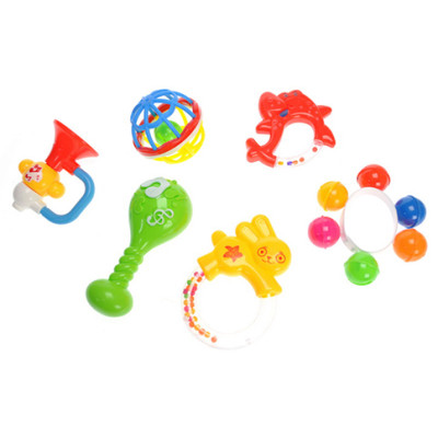 Набір брязкалець у пакеті 6 шт D76 Набір брязкалець у пакеті 6 шт D76