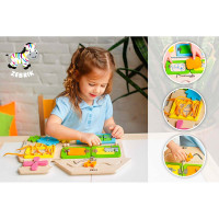 Бізіборд Vladi Toys "Будиночок" дерев'яний ZB3001-02