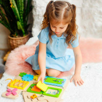 Бізіборд Vladi Toys "Будиночок" дерев'яний ZB3001-02
