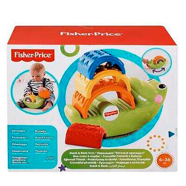 Веселий крокодил "Складай та гойдай" Fisher-Price CDC48 Веселий крокодил "Складай та гойдай" Fisher-Price CDC48