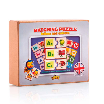 Навчальний пазл UBEE "Англійська абетка" з дерева ПСД253