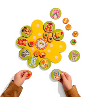 Гра на липучках Ubee - Хто що їсть деревяна ПСД276