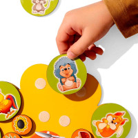 Гра на липучках Ubee - Хто що їсть деревяна ПСД276