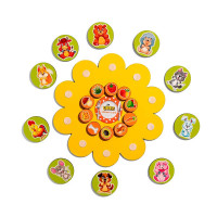 Гра на липучках Ubee - Хто що їсть деревяна ПСД276