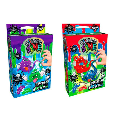 Набір для створення слаймів Danko toys Crazy Slime Magnetic розвиваючий SLM-Mg-02-01U02U
