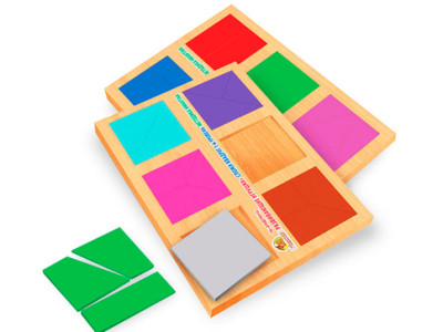 Дерев'яна головоломка Склади квадрат - 1 рівень СК-019