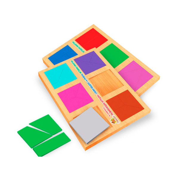 Дерев'яна головоломка Склади квадрат - 1 рівень СК-019