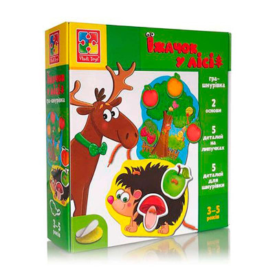 Настільна гра-сортер Vladi Toys "Їжачок у лісі" навчальна VT1804-45