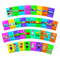 Картки на кільці Vladi Toys Англійська. Транспорт та професії 18 карт VT5000-16