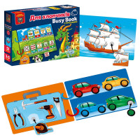 Розвиваюча гра Vladi Toys "Бізі бук. Для хлопчиків" з липучками VT1310-10