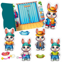 Розвиваюча гра Vladi Toys "Зайчик" з липучками VT1320-04