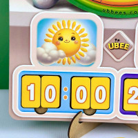 Пазл-вкладка Ubee UBEE "Годинник - Вчимо час" з дерева ПСД279